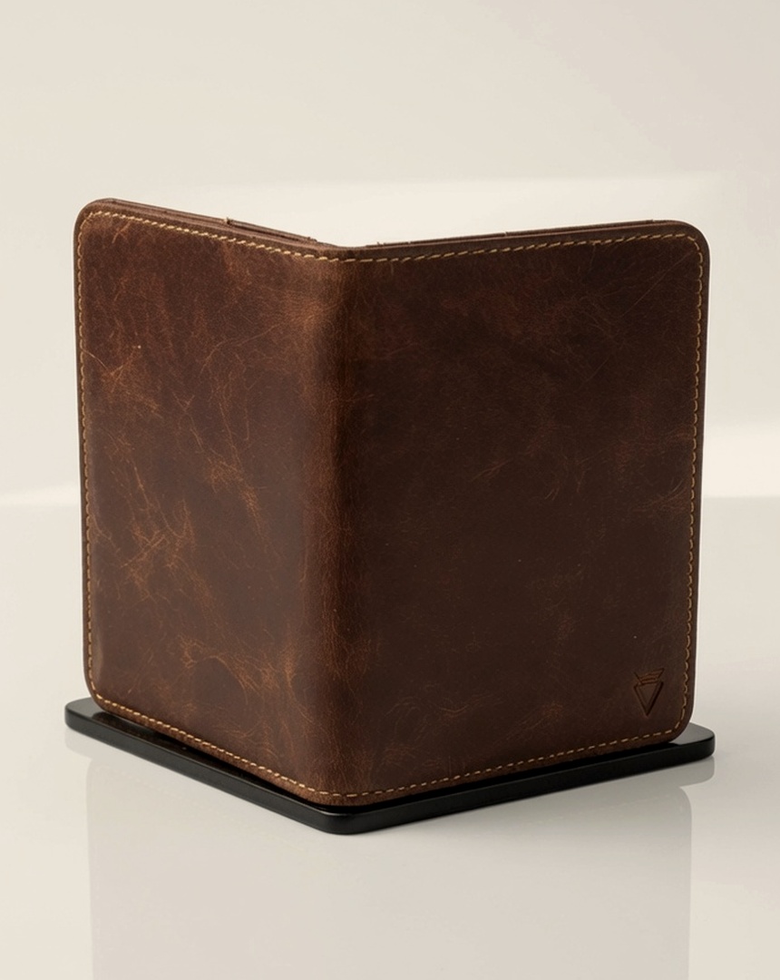 The Trieste, passport case · tobacco, view 3
