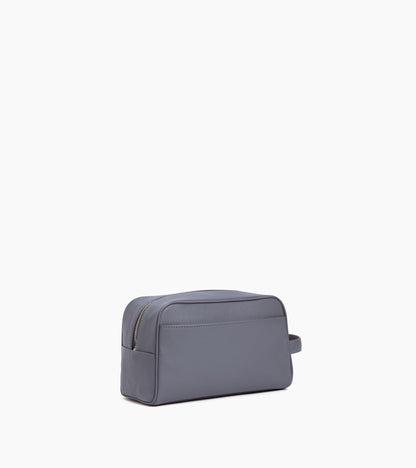 Trousse de toilette en cuir grainé