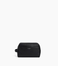 Trousse de toilette en cuir grainé