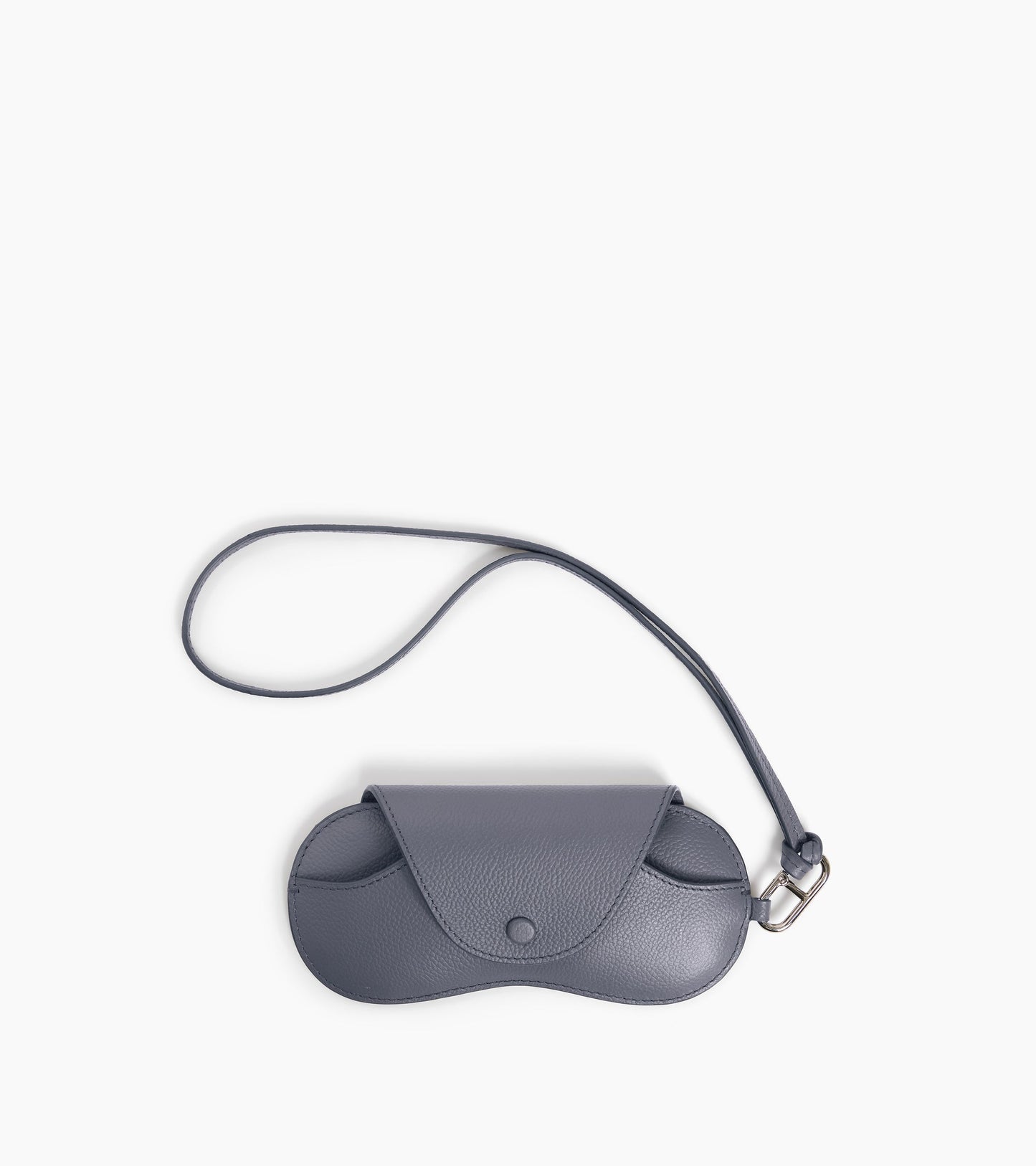Etui à lunettes charms en cuir grainé