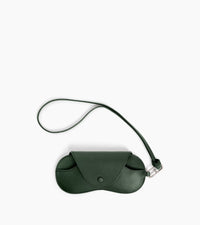 Etui à lunettes charms en cuir grainé