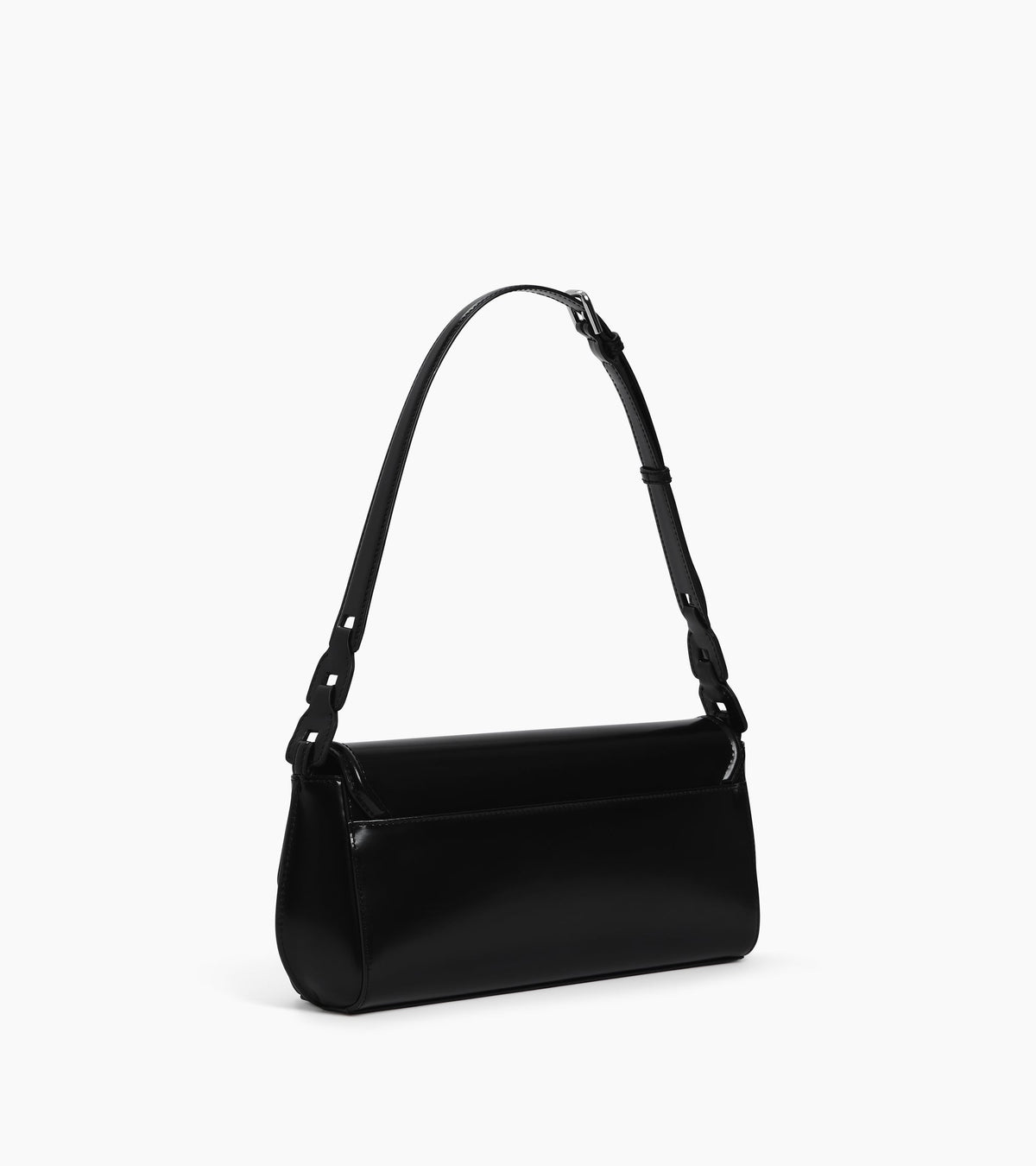Sac porté épaule moyen modèle Solaise en cuir lisse effet box