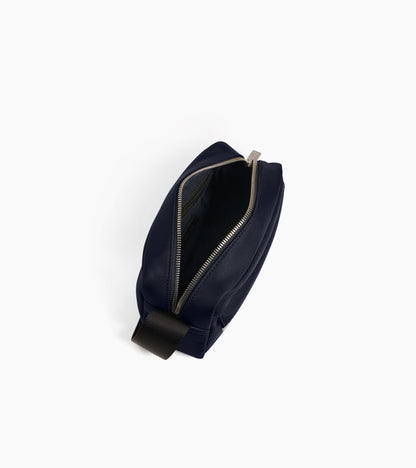 Petit sac bandoulière Basile en toile nylon et cuir lisse