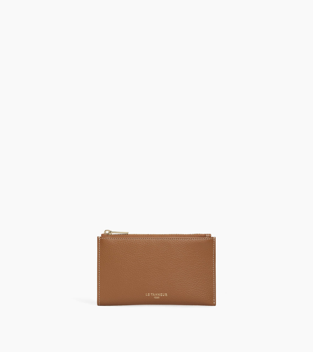 Etui clés zippé Albertine en cuir grainé