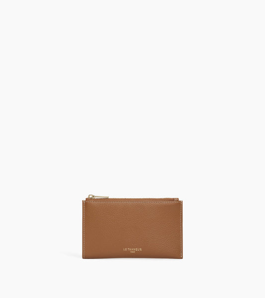 Etui clés zippé Albertine en cuir grainé