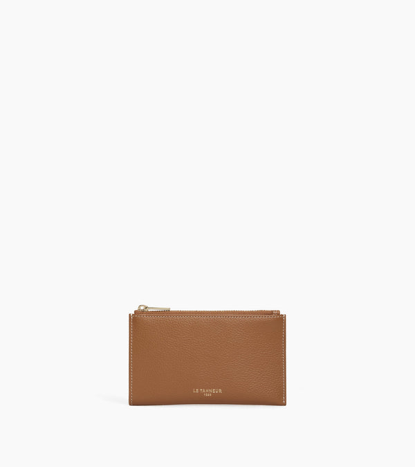 Etui clés zippé Albertine en cuir grainé