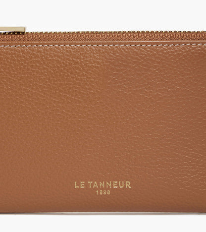 Etui clés zippé Albertine en cuir grainé