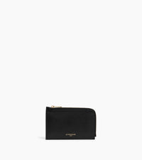 Porte cartes zippé Albertine en cuir grainé