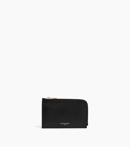 Porte cartes zippé Albertine en cuir grainé