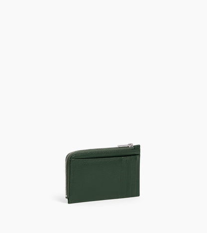 Porte cartes zippé Albertine en cuir grainé