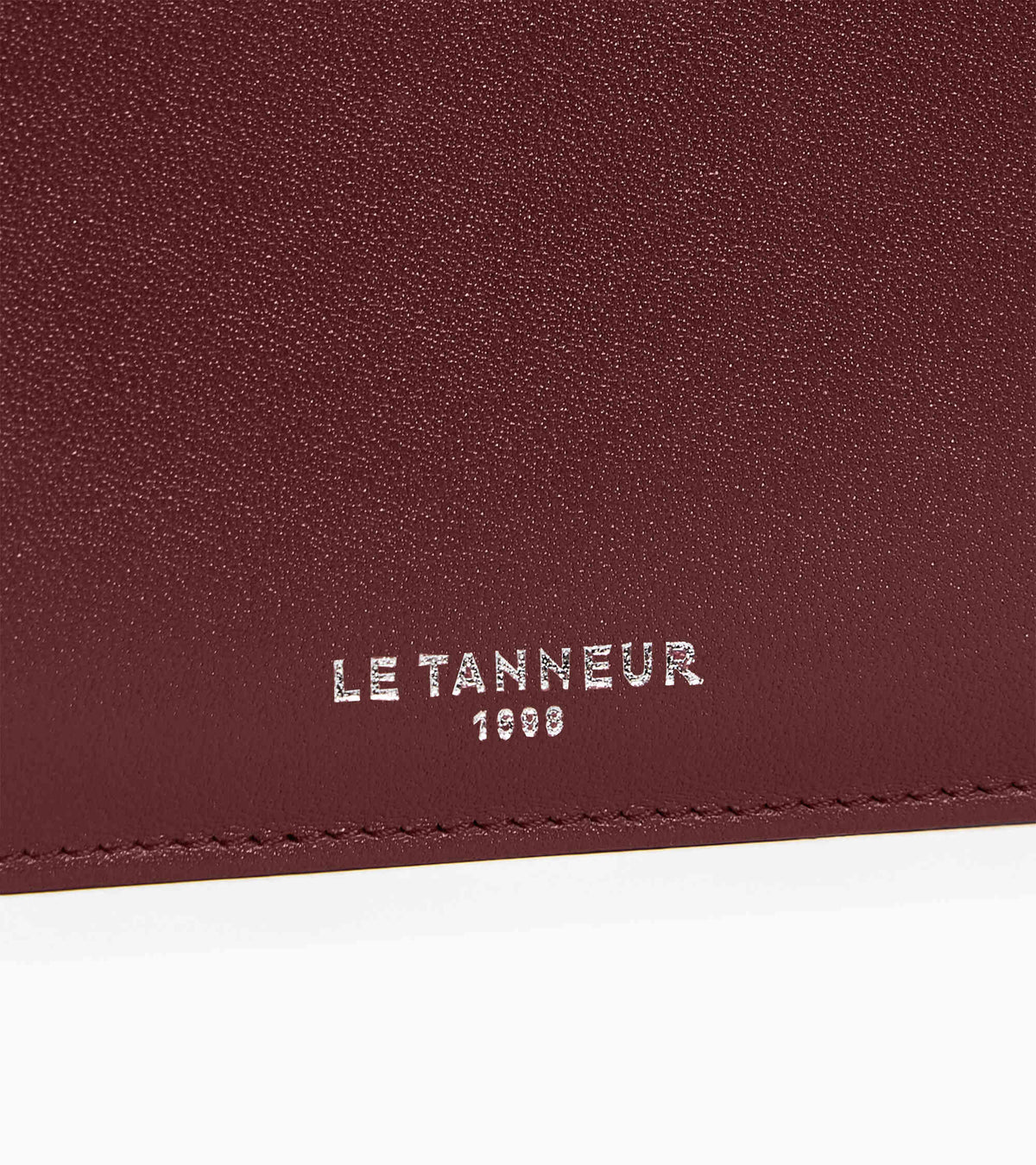 Porte cartes zippé Albertine en cuir lisse