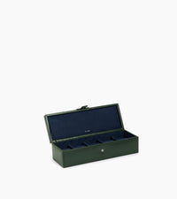 Coffret 5 montres en cuir grainé