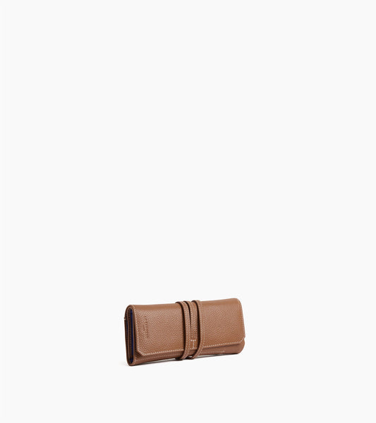 Coffret 3 montres de voyage en cuir grainé