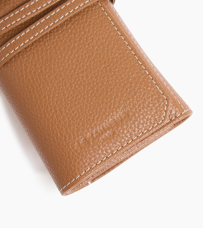 Coffret 3 montres de voyage en cuir grainé