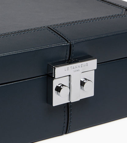 Coffret 6 montres et boutons de manchettes en cuir