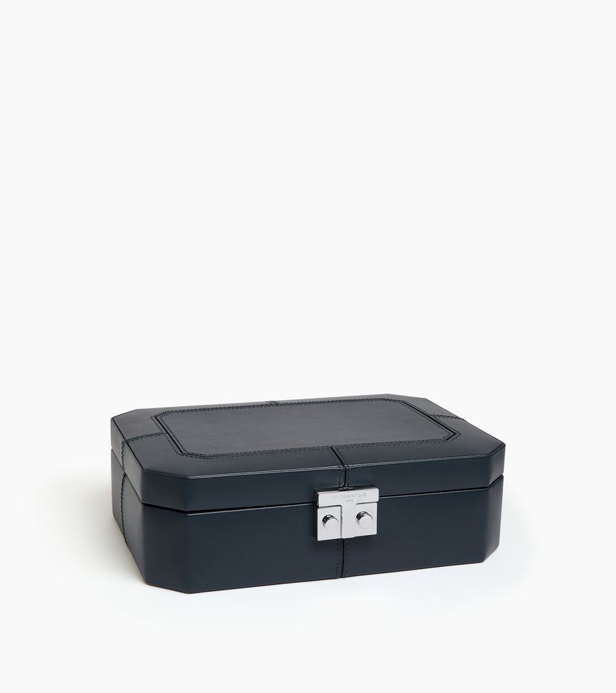 Coffret 6 montres et boutons de manchettes en cuir