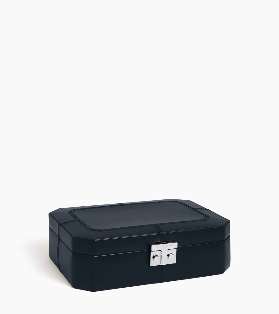 Coffret 8 montres fermoir T en cuir