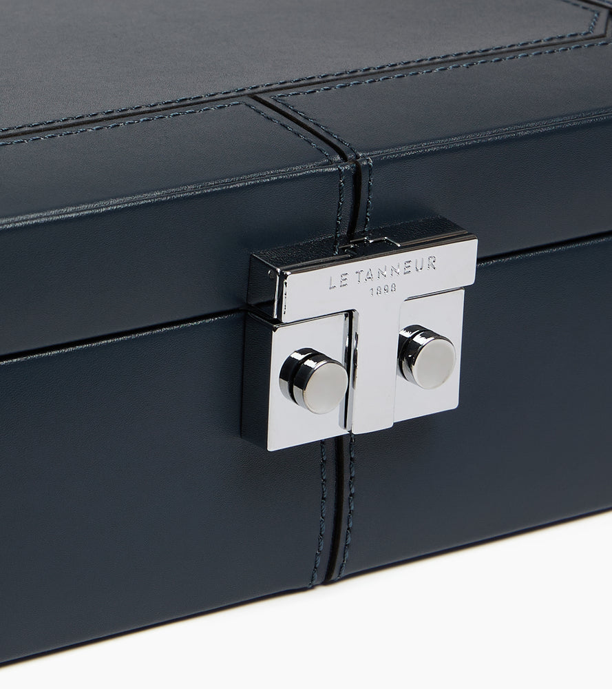 Coffret 8 montres fermoir T en cuir