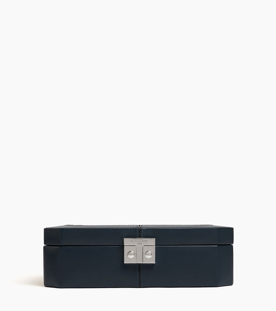 Coffret 8 montres fermoir T en cuir