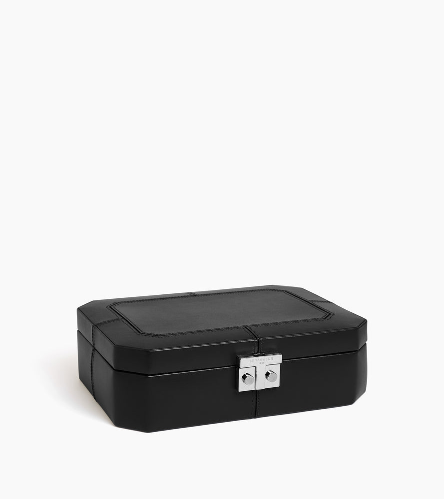 Coffret 8 montres fermoir T en cuir