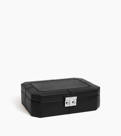 Coffret 8 montres fermoir T en cuir