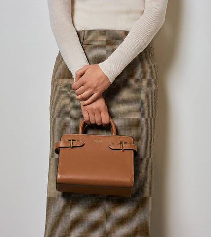 Petit sac à main Emilie en cuir grainé
