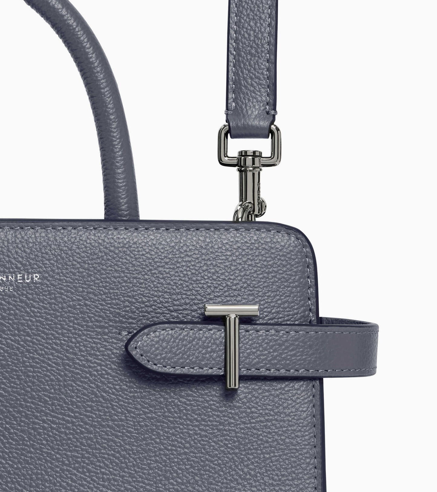 Sac à main moyen modèle Emilie en cuir grainé