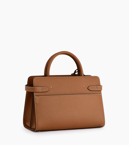 Sac à main moyen modèle Emilie en cuir grainé
