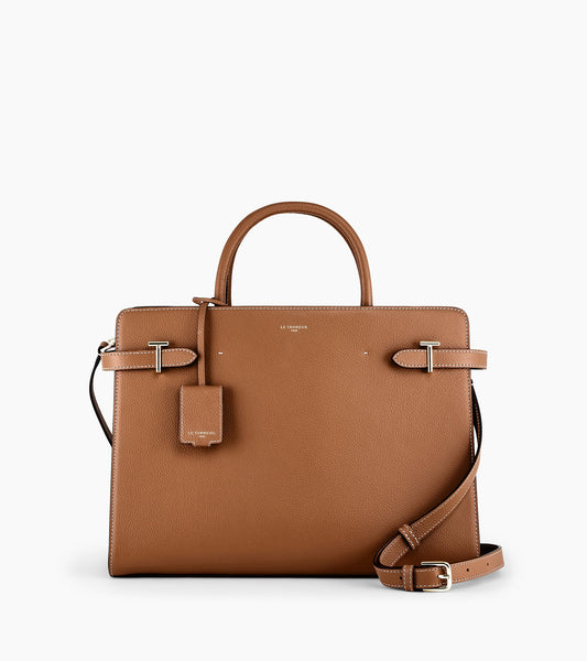 Grand sac à main Emilie en cuir grainé