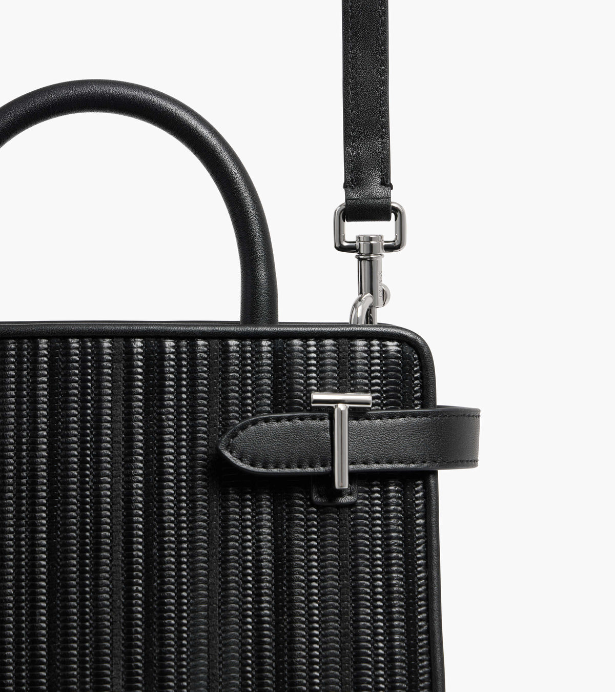 Petit sac à main Emilie en cuir tressé réemployé
