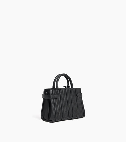 Petit sac à main Emilie en cuir tressé réemployé