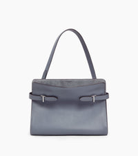 Sac porté épaule grand modèle Emie en cuir lisse et nubuck