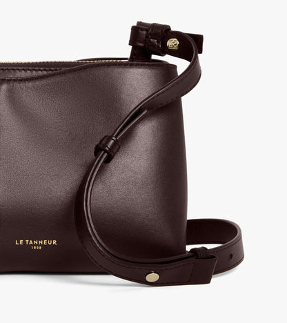Petit sac bandoulière Félicie en cuir lisse