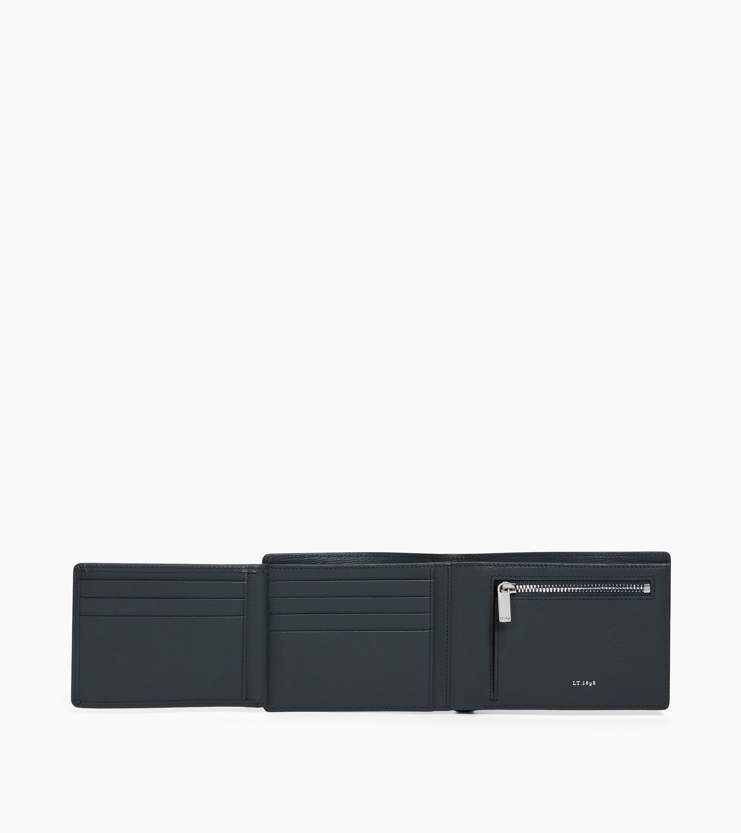 Portefeuille horizontal 2 volets Lucien en cuir liégé