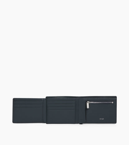 Portefeuille horizontal 2 volets Lucien en cuir liégé