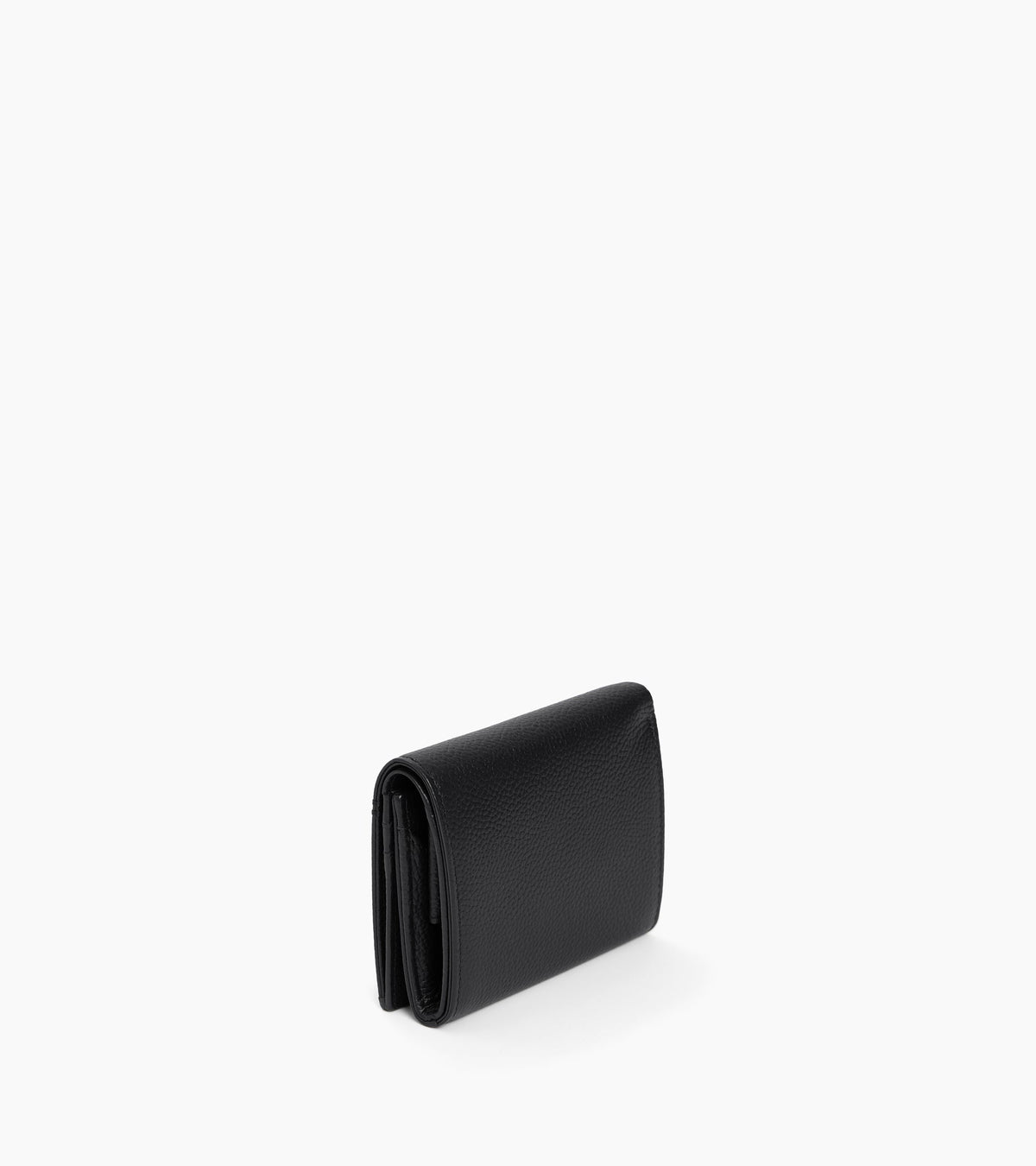 Porte monnaie boîte avec poche billets Lucien en cuir grainé