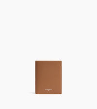 Portefeuille vertical zippé moyen modèle Lucien en cuir grainé