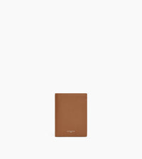 Grand portefeuille vertical zippé Lucien en cuir grainé