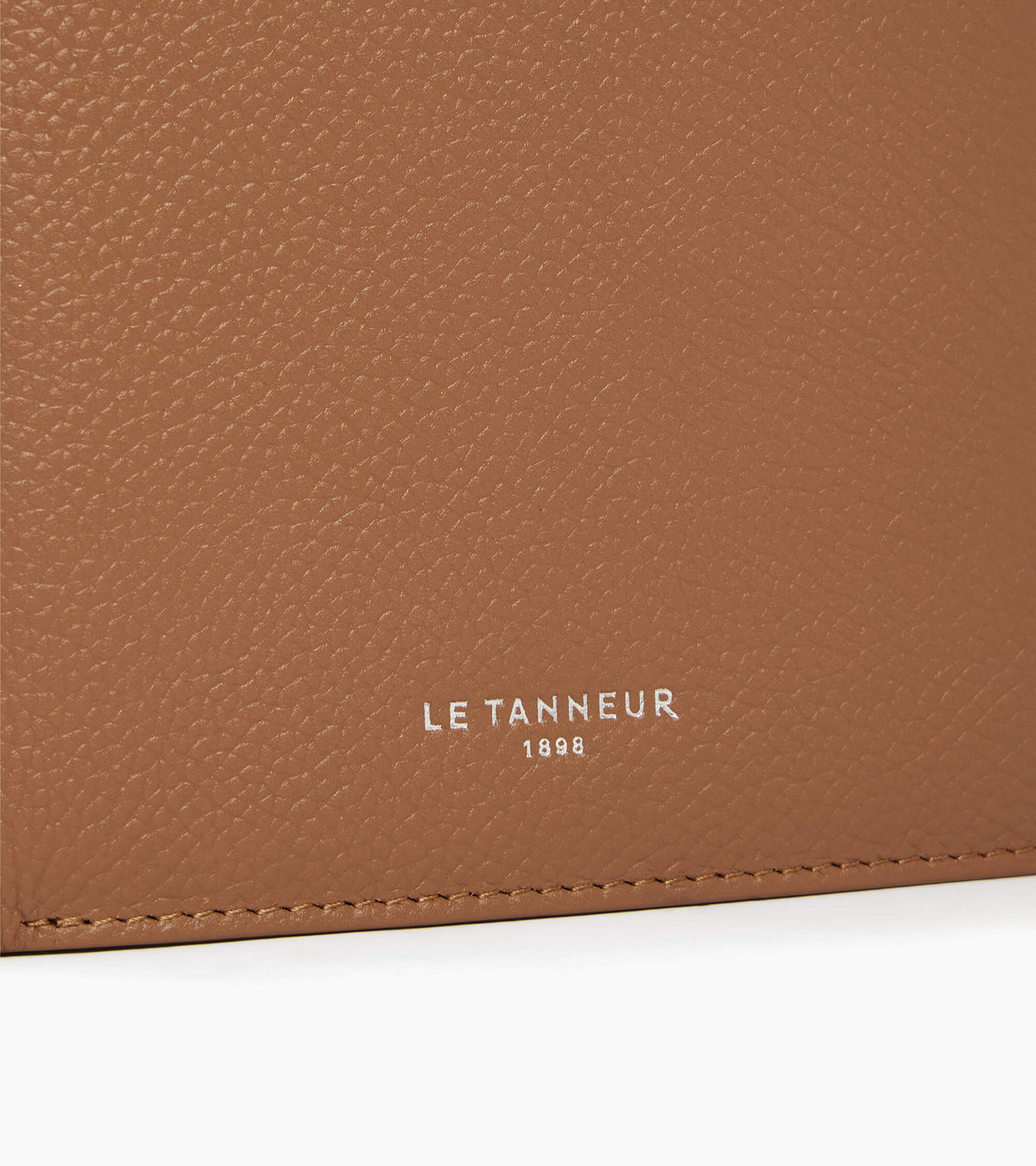 Portefeuille zippé horizontal Lucien en cuir grainé
