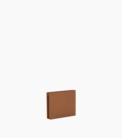 Portefeuille zippé horizontal Lucien en cuir grainé