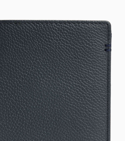 Petit portefeuille vertical zippé 2 volets Lucien en cuir grainé
