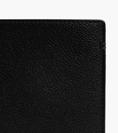 Petit portefeuille vertical zippé 2 volets Lucien en cuir grainé