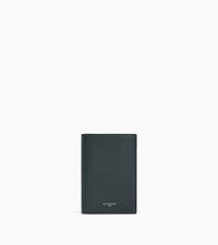 Portefeuille vertical moyen modèle zippé 2 volets Lucien en cuir grainé