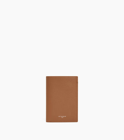 Portefeuille vertical moyen modèle zippé 2 volets Lucien en cuir grainé