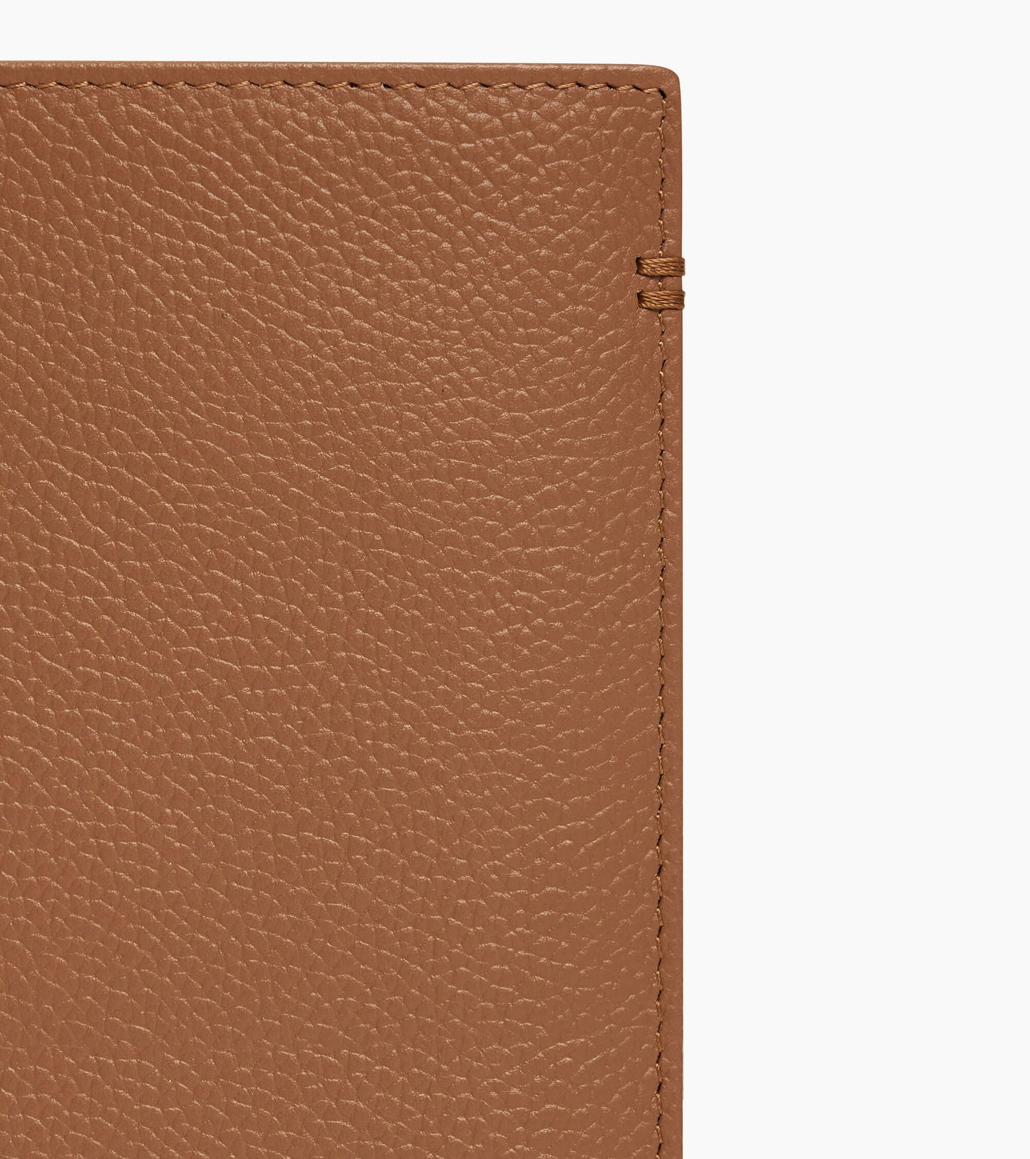 Portefeuille vertical moyen modèle zippé 2 volets Lucien en cuir grainé