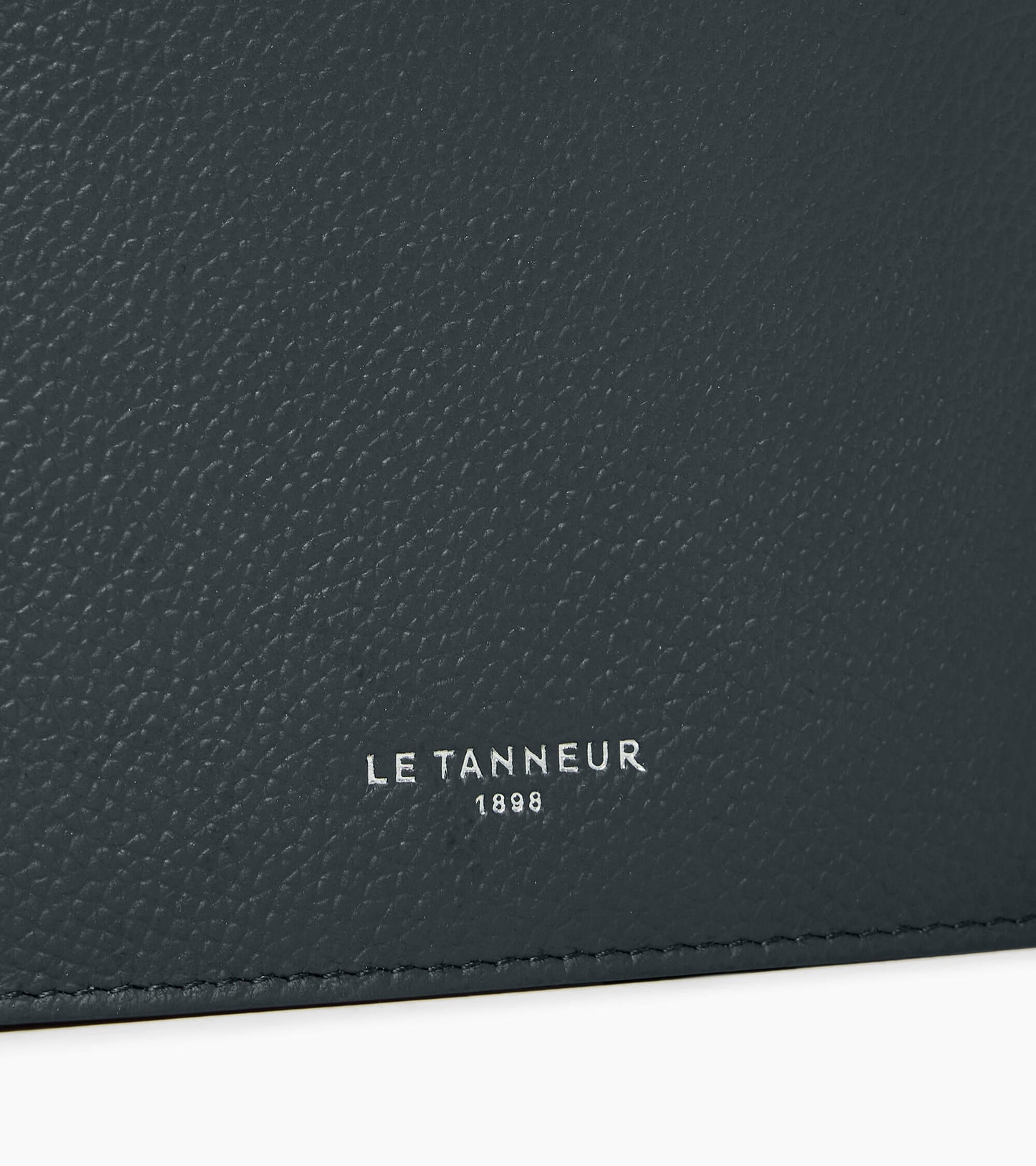 Portefeuille à rabat 2 volets Lucien en cuir grainé