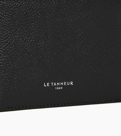 Portefeuille à rabat 2 volets Lucien en cuir grainé