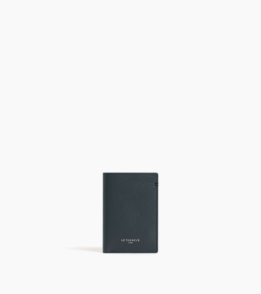 Petit porte cartes Lucien en cuir grainé