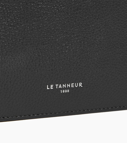 Porte cartes horizontal Lucien en cuir grainé