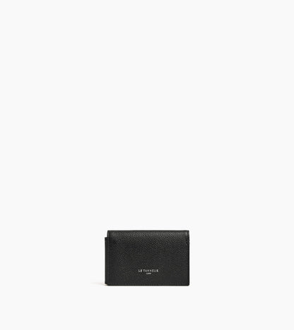 Porte cartes horizontal 2 volets Lucien en cuir grainé